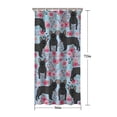 thumbnail image 5 of French Bulldog and Flower Shower Curtain 36"x72" ,Bathroom Decorative Shower Curtains Set with 12 Hooks,Modern Waterproof Washable Shower Curtain, 5 of 6