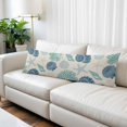 thumbnail image 2 of Blue Coastal Body Pillow Cover 20 x 60 Inch Decorative Pillow Cover Starfish Shell Coral Summer Beach Rustic Lumbar Pillowcase Seasonal Rectangle Cushion Case for Couch Sofa Bed Living Room, 2 of 9