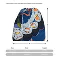 thumbnail image 3 of Disketp Colorful Sushi Food Art Slouchy Beanie Hip-Hop Soft Lightweight Running Beanie Adult Hats Chemo Cap for Men Women, 3 of 8