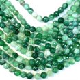 thumbnail image 4 of K-KED Natural Green Stripe Agate Gemstone Faceted Round Beads 15.5'' 6mm 8mm 10mm 12mm-8 mm, 4 of 6