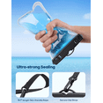 thumbnail image 4 of Waterproof Phone Bags - [2-Pack] [Easy Lock & Durable] IPX8 waterproof dry phone bags, suitable for beach and swimming, protect 4-7 inch phones., 4 of 7