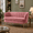 Pink, variant on MOONMISS Chenille 2-Seater Loveseat with Gold Legs,Scallop-Tufted Curved-Back Sofa for the Living Room or Bedroom,Pink