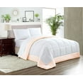 thumbnail image 1 of Oversized King/Palatial King Comforter Dual Tone Peach Comforter with Pillowcases & Premium Piping, 1 of 7