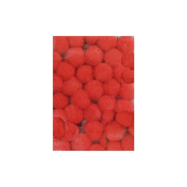 PA Ess Pom Pom 3mm 40pc Red Walmart Walmart