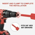thumbnail image 4 of Garden Hole Digger Auger for Planting Bulbs Seedlings,Bulb Auger,Heavy Duty Extended Spiral Drill Bit,Powerful Auger,Long Handle Bulb Planter Tools 4"x12",Red, 4 of 6