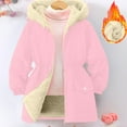 thumbnail image 6 of Ruyang Girls Winter Coat Kids Fleece Lined Jacket Padded Warm Hooded Overcoat Zip Up Thermal Sherpa Parka Coats, 6 of 9