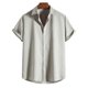 thumbnail image 2 of Camisa de manga corta de un solo pecho con botones informales para la playa para hombre Pompotops  oipoqjl43710, 2 of 9