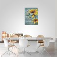 thumbnail image 4 of Farmhouse Butterfly Flower Bathroom Decor Wall Art Rustic Farm Country Sunflower Yellow Pictures Wall Decor Canvas Painting Prints Artwork Home Decorations Framed for Bathroom Kitchen Bedroom 12"x16", 4 of 6