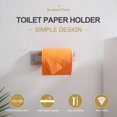 thumbnail image 5 of Portarrollos de papel higiénico de níquel cepillado, soporte de papel higiénico de acero inoxidable para cocina, dispensador de baño montado en la pared, 5 of 5