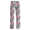 thumbnail image 5 of IYYVV Halloween Pajama Pants for Women Cute Funny Pumpkin Graphic Pajamas Casual Elastic Waist Palazzo Pants Fall Pajamas Pink M, 5 of 6