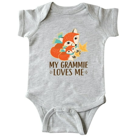 

Inktastic My Grammie Loves Me Fox Gift Gift Baby Boy or Baby Girl Bodysuit