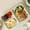 White-Free Size, variant on FHBVT Ceramic Dinner Plates, Compartmentalized Restaurant Plate for Snacks, Sushi and Appetizers, Microwave Safe Yellow and Green Plates for Home Tableware, Stylish and Easy to Clean