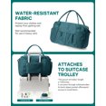 thumbnail image 4 of Gym Duffel Bag for Women, Carry on Luggage Personal Item Travel Bag Dance Bag, Water Resistant Overnight Tote Bags for Women Vacation Bags, Sports Gym Workout Bag for Swimming Yoga, Blue, 4 of 9