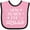 Pink and Black, variant on Inktastic New Year's Eve Squad with Stars in White Boys or Girls Baby Bib