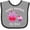 Heather and Black, variant on Inktastic World's Sweetest Big Sister Girls Baby Bib