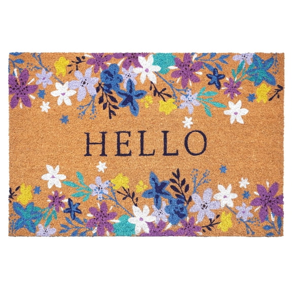 Calloway Mills 107101729 17 x 29 in. Hello Beauty Rectangle Doormat, Multi Color
