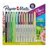 PaperMate 12pk Special Edition Botanical Marker Pens Flair Mixed Tip Multicolor