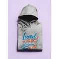 thumbnail image 3 of Land Of The Free Quote Hoodie Women -Image by Shutterstock, Female 3X-Large, 3 of 4