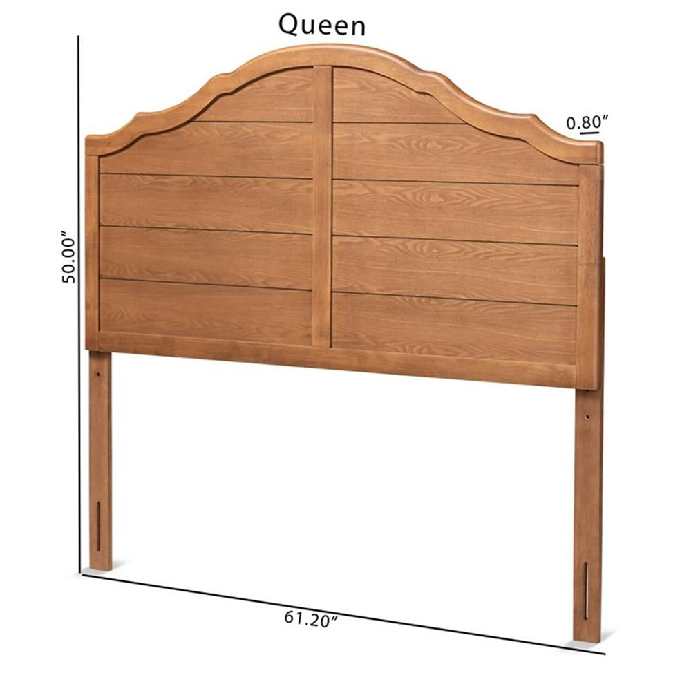 Bowery Hill Vintage Walnut Finished Wood Full Size Headboard