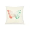 Pal Fabric Blended Linen Square 18x18 Geometric Butterfly Modern Pillow Cover