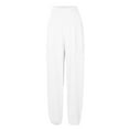 thumbnail image 4 of Hpapadks Women's Pants Elasticized High Waist Wide Leg Solid Harem Yoga Pant Slacks for Women White M, 4 of 4