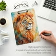thumbnail image 5 of Lion Head Painting Acrylic Clipboards 12 x 9 Inch A4 Size with Low Profile Clip Hanging Clipboard for Classroom School Office, 5 of 8