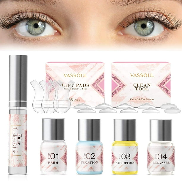 VASSOUL Eyelash Perm Kit, Professional Eyelash Lash Extensions, Lash Lifts, Lash Curling, Semi