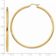 thumbnail image 3 of 14K Polished 2.5mm Tube Hoop Earrings in 14k Yellow Gold, 3 of 3