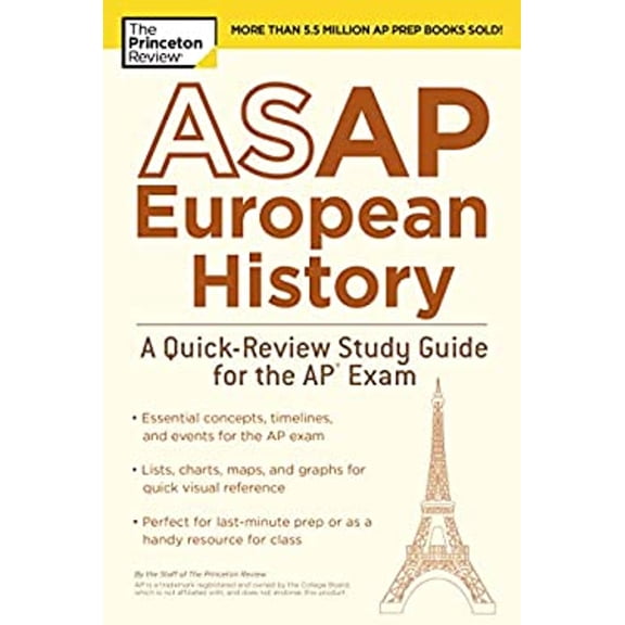 Pre-Owned ASAP European History: A Quick-Review Study Guide for the AP Exam (Paperback) 0525567690 9780525567691