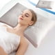 thumbnail image 5 of Almohada cervical para personas que duermen de lado | Material natural Soporte inodoro | Ajustable en altura sin colapso | Funda transpirable extraíble lavable | Tamaño estándar: 29x19in | Blanco, 1, 5 of 7