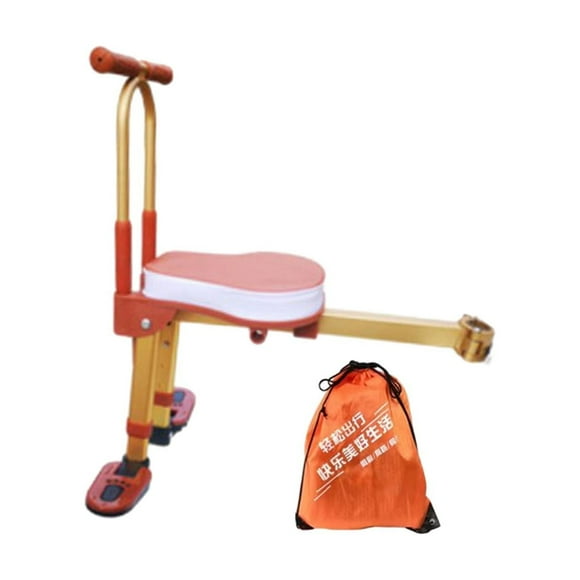 Siège Enfant Vélo Montage Avant – Pour 2 à 5 Ans – Compatible VTT/route – Ajustable, Sécurité 3 Points – Guidon Et Pédales Inclus