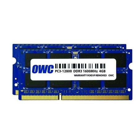 OWC / Other World Computing 8GB (2x 4GB) 1600MHz 204-Pin DDR3L SO-DIMM (PC3-12800) Memory Upgrade Kit for MacBook Pro, iMac with Retina 5K, Mac mini (Best Mac Memory Upgrade)