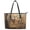 Autumn Forest Deer Pattern, variant on Uourmeti Cartoon Capybara & Floral Heart Pattern Handbag, Leather Tote Bag for Shopping, Large Capacity Waterproof Saddle Handbag