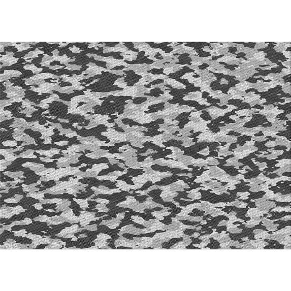 Ahgly Company Indoor Rectangle Patterned Silver Gray Area Rugs, 8' x 10'