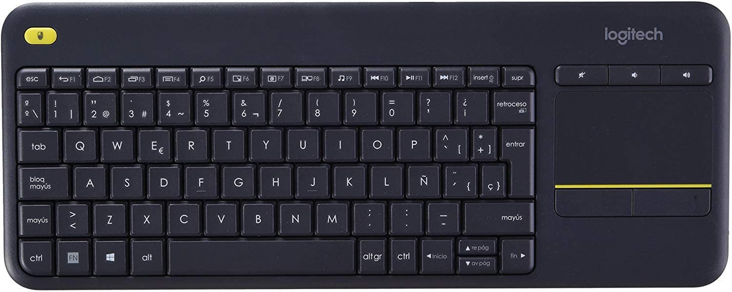 Logitech K400 Plus Wireless Touch TV Keyboard with Easy Media Control and Built-In Touchpad Walmart.com