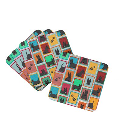

Lots of Scottish Terrier Foam Coaster Set of 4 3.5 in x 3.5 in