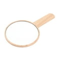 thumbnail image 4 of Hand Mirror Make Up Handheld Mirror -  Wood Handle Barber Hairdressing Face Round Makeup Mirror, 4 of 12