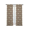 thumbnail image 3 of 3S Brother's Home Décor Curtains BOHO Design Set of 2 Panels Velvet Look Hanging Back Tap and Rod Pocket Décor Nursery Room Bedroom Kitchen Window - Made in Turkey 38Beige (52"Wx84"L), 3 of 6