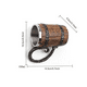 thumbnail image 4 of Taza Tarro Cerveza Acero Inoxidable Barril De Madera Vikingo Xtellar cafe, 4 of 4