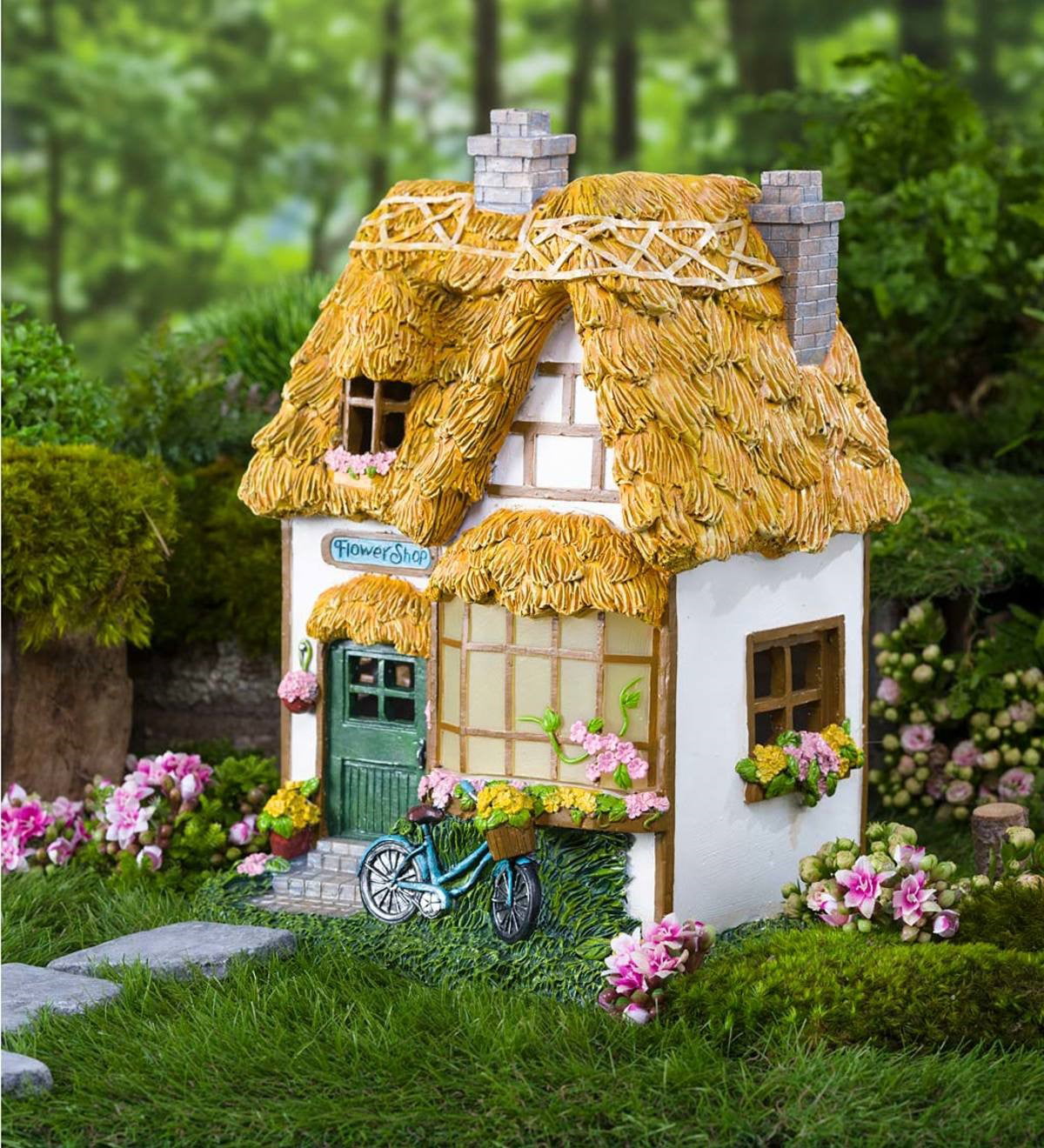 Flower Beds Plants Miniature Fairy Landscape Garden Decor Dollhouse Accessori LE