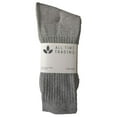 thumbnail image 3 of Mens Wholesale Cotton Crew Socks - Gray Sport Casual Socks For Men - 10-13 - 24 Pack, 3 of 4