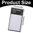 thumbnail image 2 of 1 Pcs Magnetic Lined Notepads for Refrigerator,Magnetic Notepads,Grocery List Pad for Fridge,Magnetic List Pad,Full Magnet Back Shopping Lists,Grocery List Notepad, List, To-Do Memos,Z_Black, 2 of 7