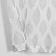 thumbnail image 5 of Semi-Sheer Kitchen Curtains Valance and Tiers Set Jacquard Rod Pocket Farmhouse Window Curtains Grey 36 inch Length 3 Piece Set, 5 of 6
