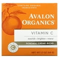 thumbnail image 2 of Vitamin C, Renewal Creme Riche, 1.7 oz (48 g), Avalon Organics, 2 of 5
