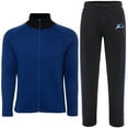 thumbnail image 2 of Notus Men’s Track Suits Set 2 Piece sweatsuits 2-piece set Jogger suit for men jogging suits for men 2 piece Sweatpants Sweat Suits Collar fleece tracksuit Black Blue S, 2 of 6