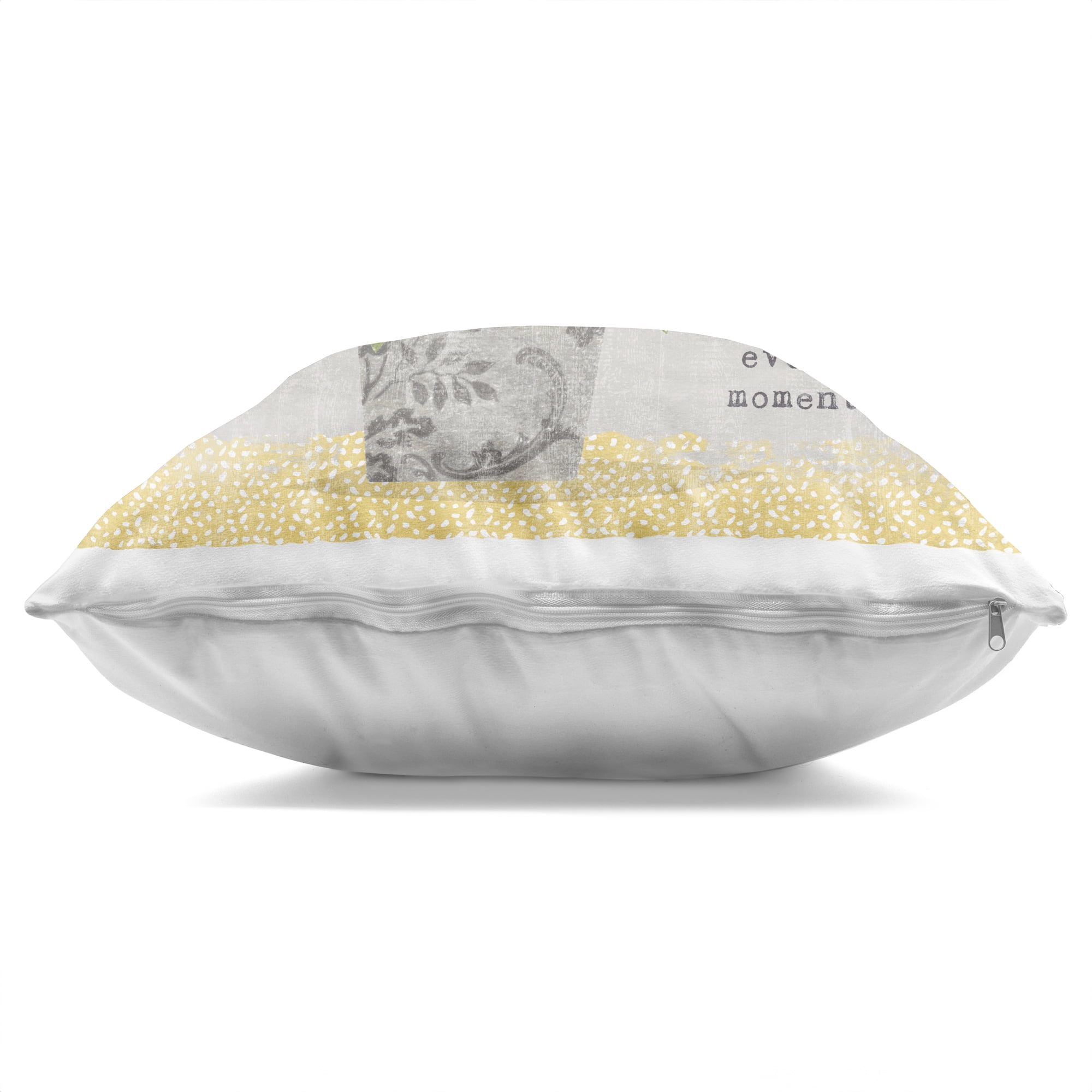 Stupell Industries Cherish Every Moment Inspiration Decorative Printed Throw Pillow, design by Suzanne Nicoll, 18 x 7 x 18