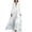 White, variant on Ecqkame Women's Boho Long Dresses Empire Waist Flowy V Neck Long Sleeve Dress Casual Loose Flower Print Lightweight Dresses White M