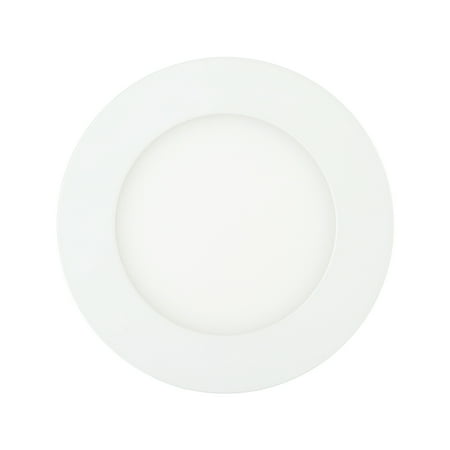 312 Ultra Flush - TKOOFN 6W LED Recessed Panel Light Flush Mount Ceiling Light Ultra Slim Round Downlight White