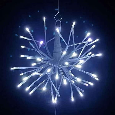 12" LED Cool White Twinkling Starburst