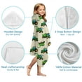 thumbnail image 7 of Cartoon Tractors Combines Beige Pattern Hooded Bath Towel，50"x30" for Ages 3 To 12 Kids, Quick Dry Lightweight Soft Microfiber Hood Beach Towel Cover Up for Kids, 7 of 7